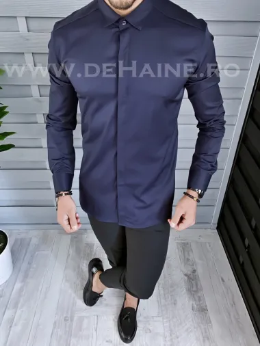 Camasa barbati bleumarin slim fit B1379 59-4 E